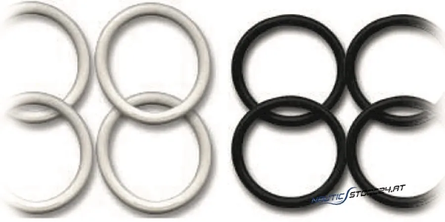 Gummiring - Gummi, Ring-Ø 50mm, Durchmesser 6,5mm | Farbe: weiß