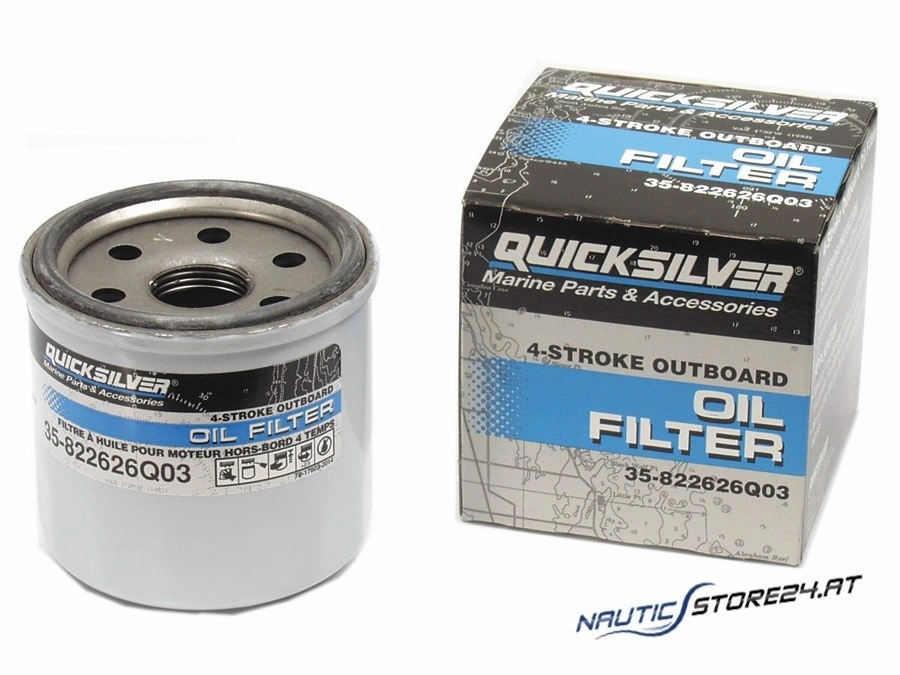 Mercury/Quicksilver Ölfilter für Außenborder 8/9.9/15/20/25/30PS 4-Takt (35-8M0162832)