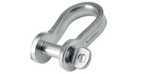 Niroflachstahlschäkel geschweifte Form